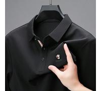 Polo à manches courtes sans couture et rafraîchissant pour hommes, tenue décontractée mais chic pour le travail L,M,S,XL,XS,XXLPolyester