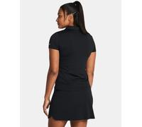 Polo À Manches Courtes Under Armour Playoff Pour Femme Noir / Noir / Halo Gris L