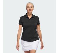 adidas Femme Women's Solid Performance Short Sleeve Polo Shirt, Black, XL