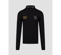 Polo à Manches Longues Noir Pour Hommes Aeronautica Militare 242po1835p192-34300