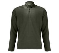 Polo à manches longues pour homme - Boutonnière - Polo de golf - Pull d'affaires - Couleur unie - Col Henley - Sans capuche - Manches longues - T-shirt de sport basique - Chemises d'extérieur, vert, L