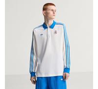 Polo à manches longues Real Madrid Terrace Icons White / Blue Bird 2XL
