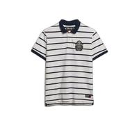 Superdry Polo Crest à rayures Blanc Taille S