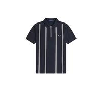 Polo Ã rayures verticales Fred Perry Bleu M