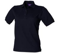 Polo à rétention de forme Henbury pour femme (L) (Bleu marine)