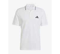 Polo adidas Essentials Small Logo Piqué manches courtes blanc - S