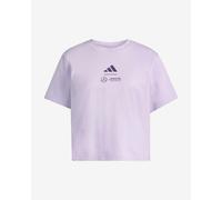 Polo adidas Mercedes - AMG manches courtes rose noir femme - M