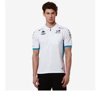 Polo Adram BWT Alpine F1 Team 2024 pour Homme - Blanc, bleu, rose S