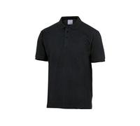 POLO DELTA PLUS MANCHE COURTE NOIR GAMME LEISURE - AGRANO0