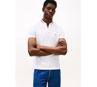 Polo Ajusté À Col Officier Mao Rwb Tipped Slim Polo/White - L