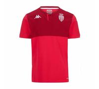Polo Angat 8 AS Monaco 24/25 pour Homme - Rouge, blanc S
