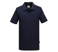 Polo Anti-Statique Portwest AS21 ESD Coton Manches Courtes Travail Confort