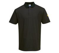 Polo Anti-Statique Portwest AS21 ESD Coton Manches Courtes Travail Confort