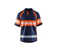Polo anti-UV haute visibilité Blaklader Bleu XS
