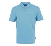 Polo Armani Exchange - Réf. 8NZF80-Z8H4Z-15CT - Bleu - Manches courtes - Coupe Regular XS
