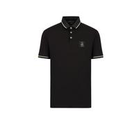 Armani Exchange Icon, Coupe Classique, détails dorés, Poloshirt Polo, Black, XS Homme