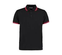 Polo avec col Ã liserÃ© contrastÃ© Kustom Kit Classic Fit Noir S