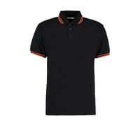 Polo avec col Ã liserÃ© contrastÃ© Kustom Kit Classic Fit Noir S