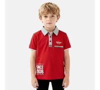 Polo avec col chemise ouverture boutonnée lee cooper rouge 14A
