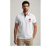 Polo Blanc équipe de France de Rugby - Collection Yannick - Licence officielle FFR XL