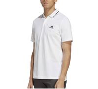Polo Blanc Homme Adidas IC9315 S