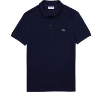 Polo bleu foncé Lacoste Slim Fit uni coton