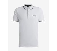 Polo Boss Green Paddy Pro Logo manches courtes blanc pur - L
