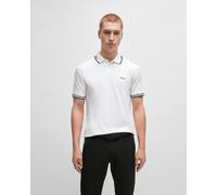 BOSS Paul Slim Fit Polo Hommes , Couleur: blanc , Taille: M