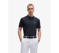 Polo Boss Green Paule Logo manches courtes noir blanc - XXL