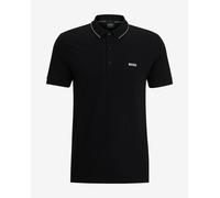 Polo Boss Green Paule Logo manches courtes noir pur - M