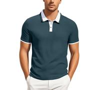 Polo Boss Homme Revers, t-Shirts à Manches Courtes Homme DéContracté pour Les DéPlacements Professionnels éTé Golf Haut Casual Slim Fit Blouse Navetteurs Top Comfortable Tunique Chemise