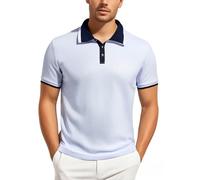 Polo Boss Homme Revers, t-Shirts à Manches Courtes Homme DéContracté pour Les DéPlacements Professionnels éTé Golf Haut Casual Slim Fit Blouse Navetteurs Top Comfortable Tunique Chemise