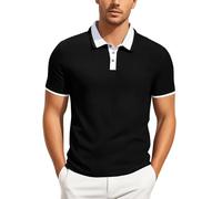 Polo Boss Homme Revers, t-Shirts à Manches Courtes Homme DéContracté pour Les DéPlacements Professionnels éTé Golf Haut Casual Slim Fit Blouse Navetteurs Top Comfortable Tunique Chemise