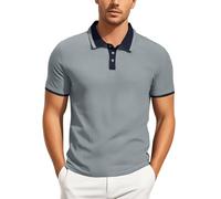 Polo Boss Homme Revers, t-Shirts à Manches Courtes Homme DéContracté pour Les DéPlacements Professionnels éTé Golf Haut Casual Slim Fit Blouse Navetteurs Top Comfortable Tunique Chemise