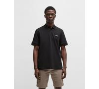 Polo BOSS Interlock manches courtes noir - L