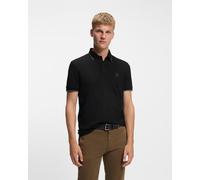 Polo BOSS Passertip manches courtes noir uni - S
