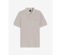 BOSS Polo en piqué de coton avec logo imprimé - Style Prime, 50507813 Gris chiné XXL