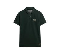 Polo brodé Superdry Vintage Athletic Vert S