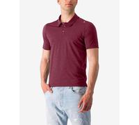 Polo Castelli Merino manche courte bordeaux - M