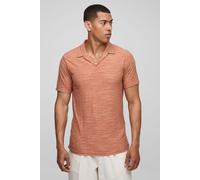 Polo cintré texturé homme - marron - M, marron