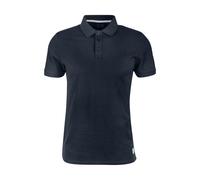 Polo classique en coton piquÃ© doux Ã Ã©cusson QS Bleu S