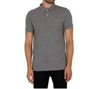 Polo classique en piqué pour homme - SUPERDRY - Gris - Manches courtes - Coupe ajustée S