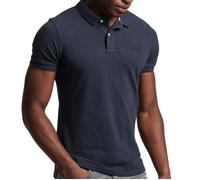Polo classique en piqué - Superdry - Homme - Bleu - Manches courtes - Col polo S