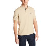 Polo classique manches courtes pour homme Nautica, couleur unie, couleur chameau c tier