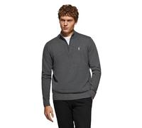 Polo Club Pull en Maille à Col Montant et Fermeture Éclair et Logo - Pullover pour Hommes 100% Cotton