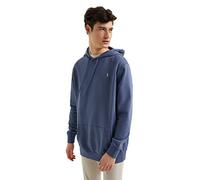 Polo Club Sweat a Capuche Bleu Denim Homme avec Poches - 100% Coton Sweatshirt Manches Longues