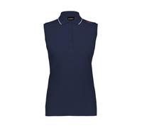 Polo - CMP - 39D8386 - T-Shirt Femme - Sans Manche - Col Polo - Noir Bleu 2XS