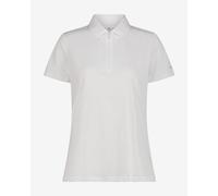 Polo CMP respirant à fermeture éclair manches courtes blanc pur femme - XL