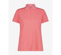 Polo CMP respirant à fermeture éclair manches courtes rose pastel femme - S