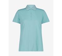Polo CMP respirant zippé manches courtes bleu pastel femme - L
